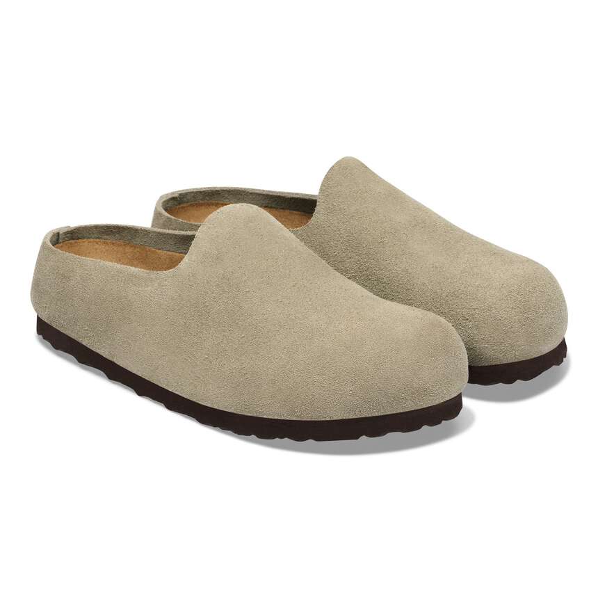 Birkenstock Amsterdam Wrapped Suede Clogs