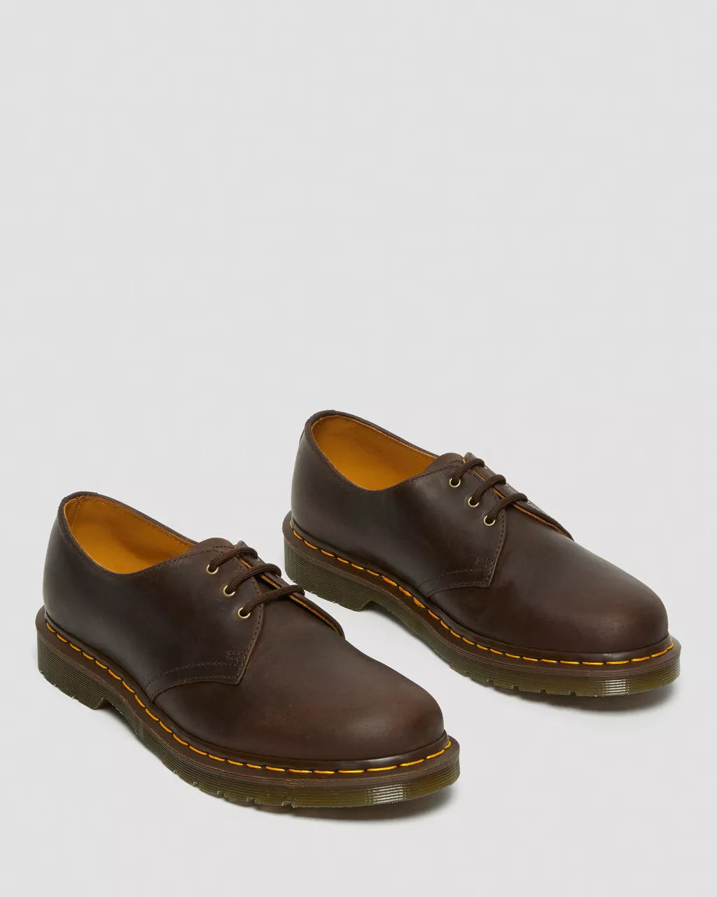 Dr Martens 1461 3-Eye Oxford Shoes in Dark Brown Crazy Horse