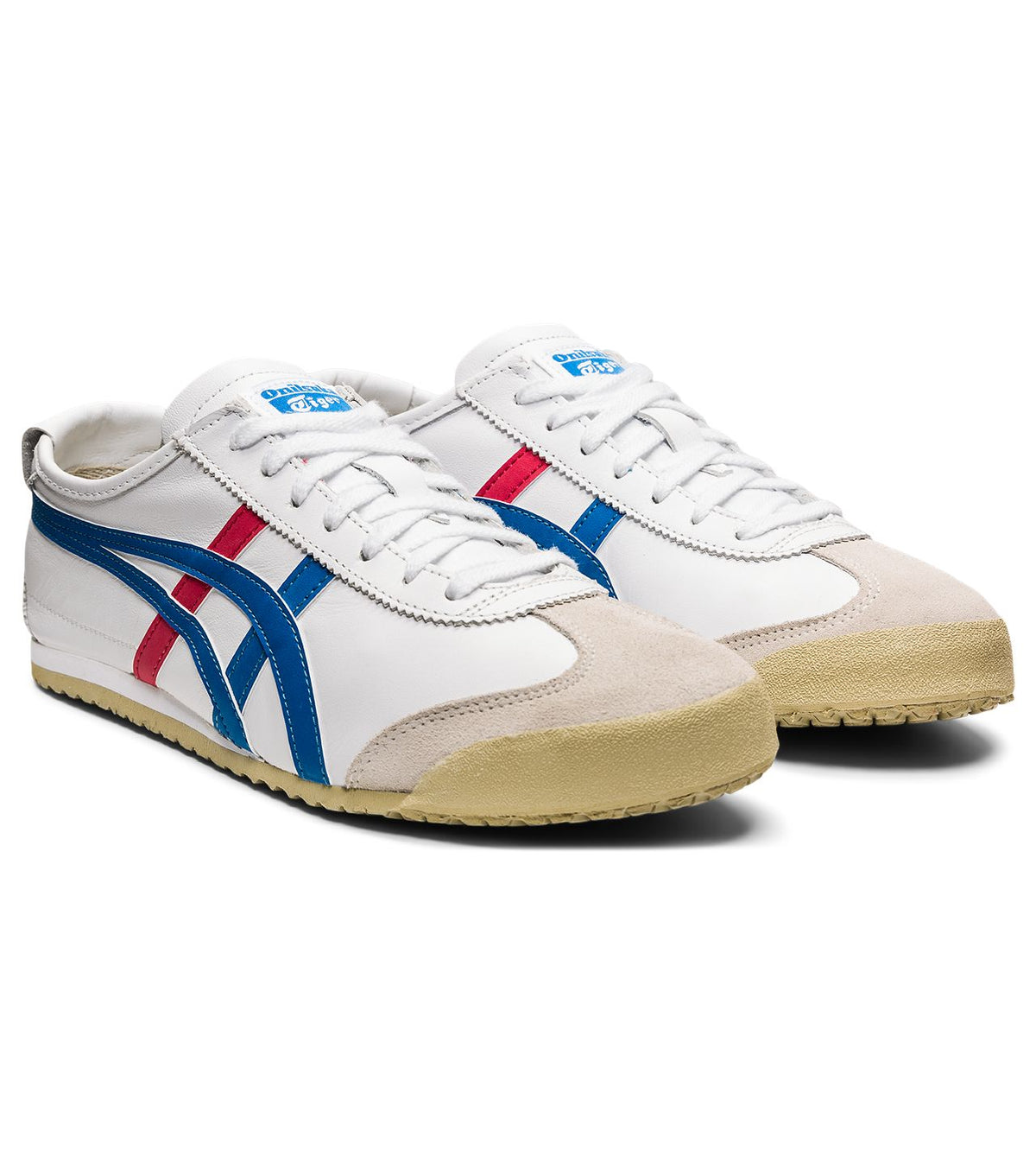 Onitsuka Tiger Mexico 66 Sneakers in White and Blue