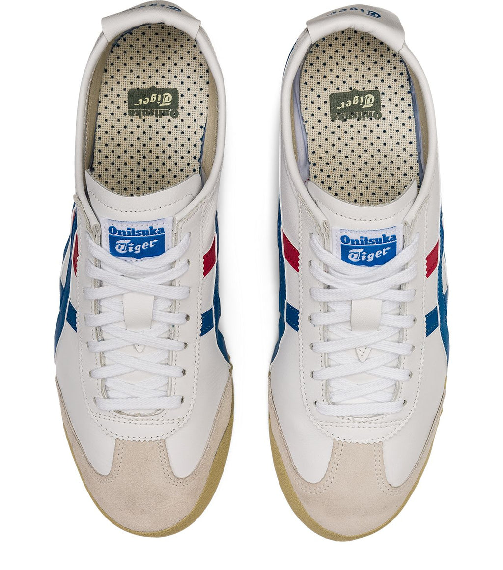 Onitsuka Tiger Mexico 66 Sneakers in White and Blue
