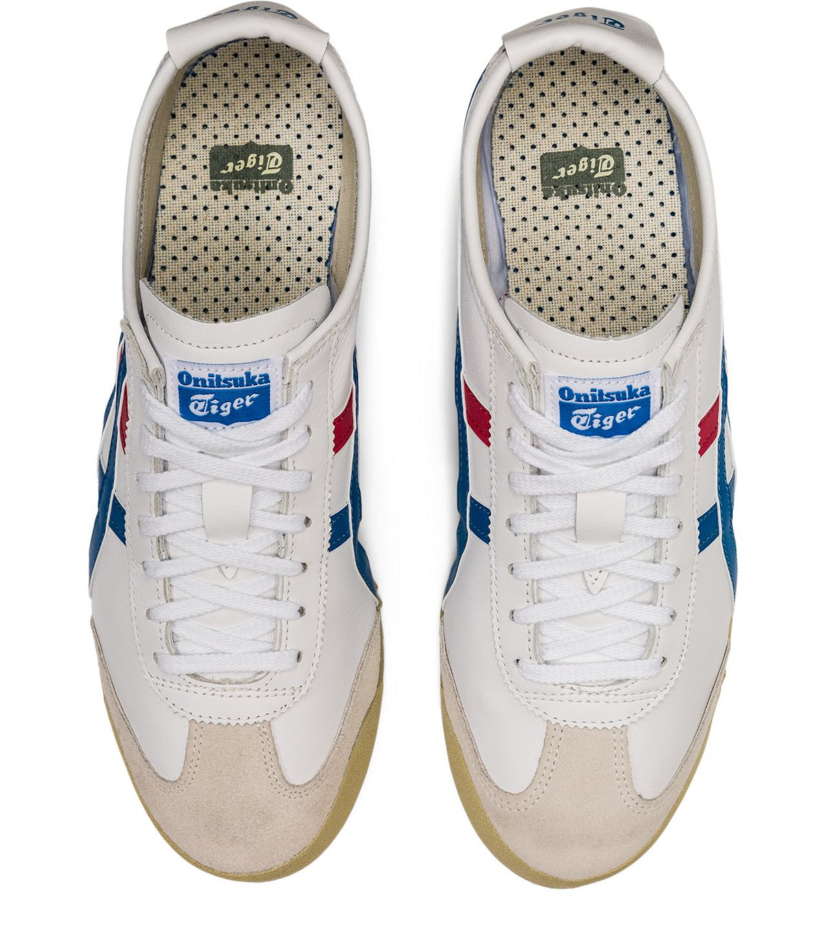 Onitsuka Tiger Mexico 66 Sneakers in White and Blue