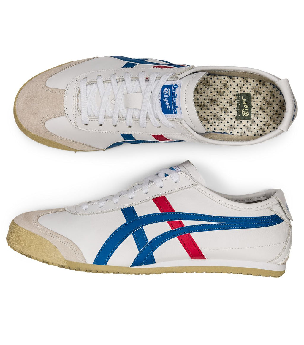 Onitsuka Tiger Mexico 66 Sneakers in White and Blue