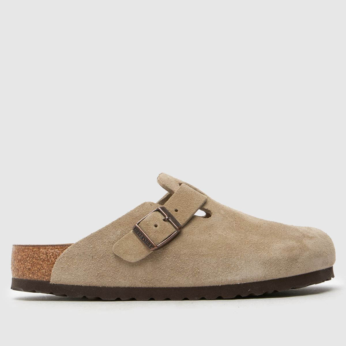 Birkenstock Boston Suede Clogs Taupe