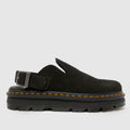 Dr Martens ZebZag Mule in Black Suede