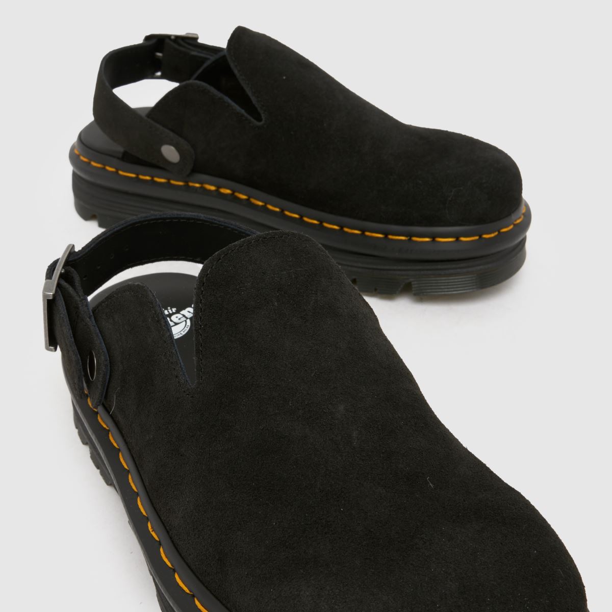 Dr Martens ZebZag Mule in Black Suede