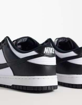 Nike Dunk Low Retro Trainers in Black and White