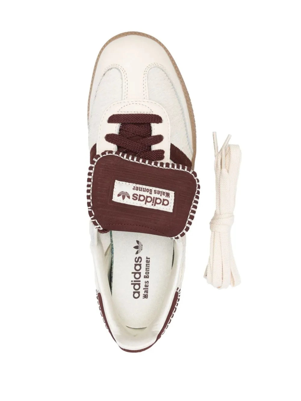 Adidas x Wales Bonner Samba Unisex Trainers in White and Dark Brown