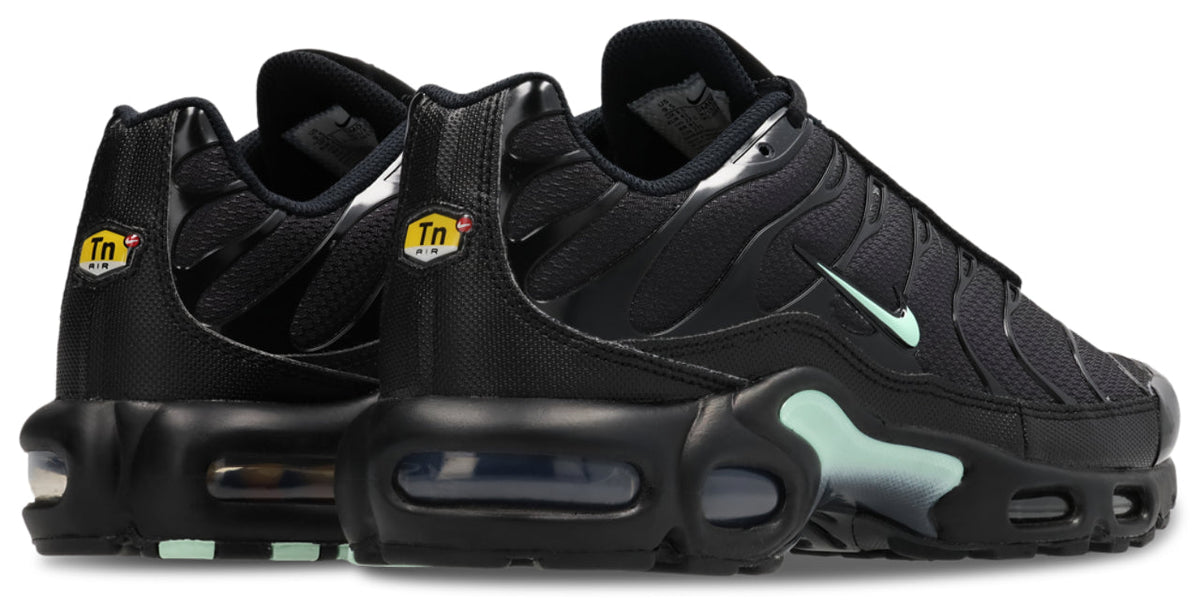 Nike Air Max TN Tuned 1 Trainers in Black-Mint Foam-Dk Smoke Grey