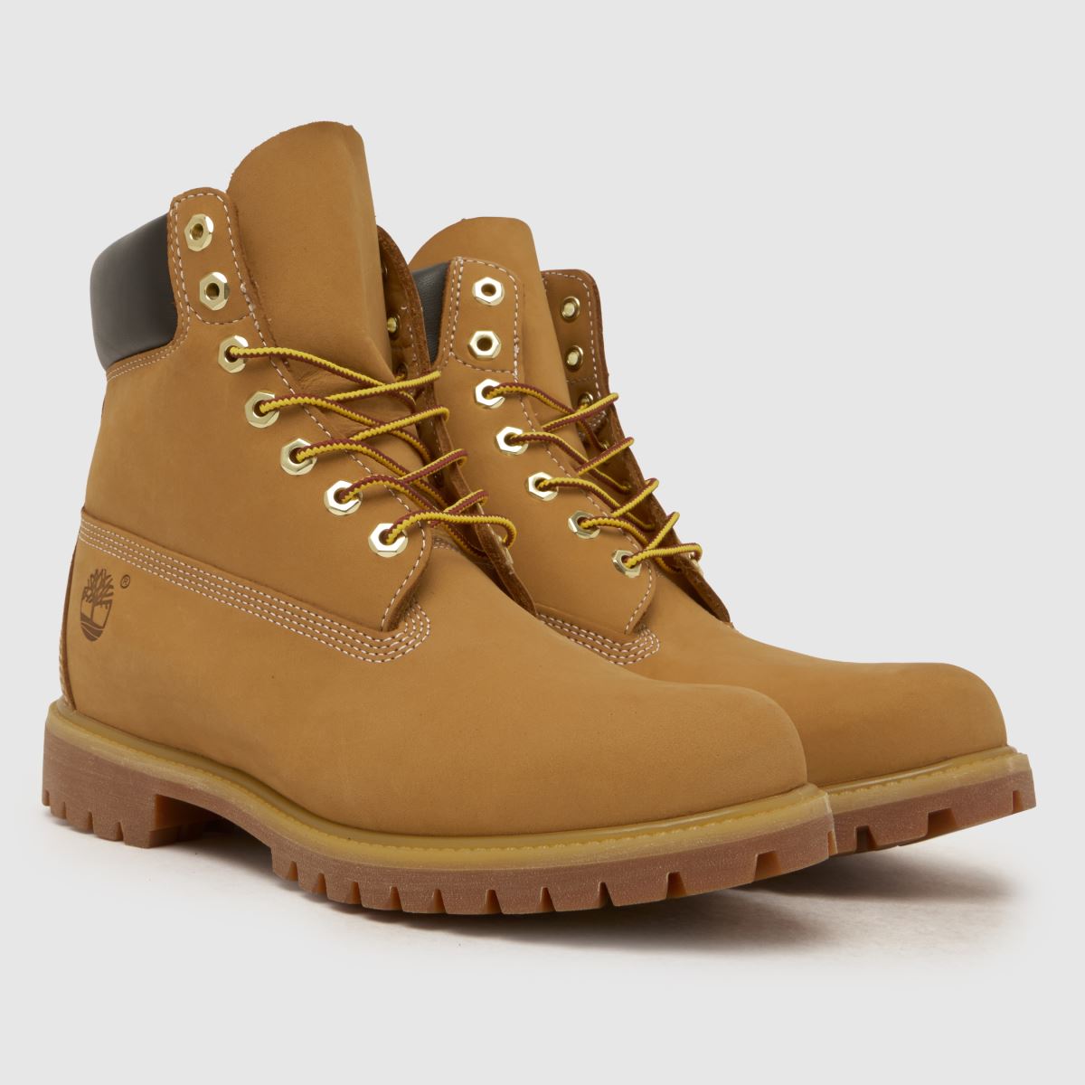 Timberland Premium 6 Inch Boots in Wheat Tan Nubuck