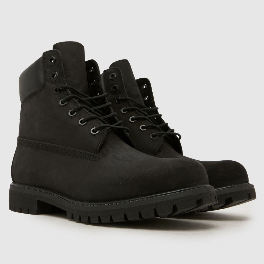 Timberland Premium 6 Inch Boots Black Nubuck
