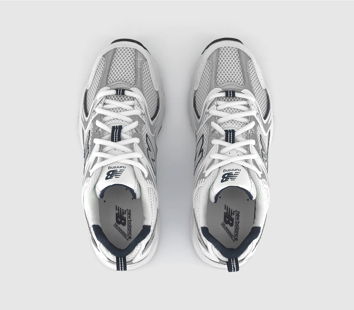 New Balance 530 Unisex Trainers in White and Blue