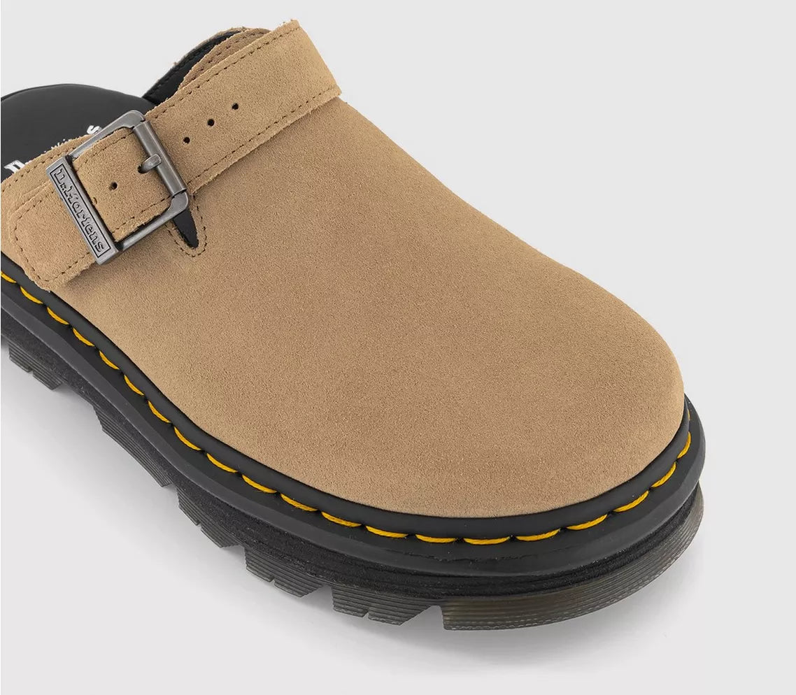Dr Martens ZebZag Mule in Tan Suede