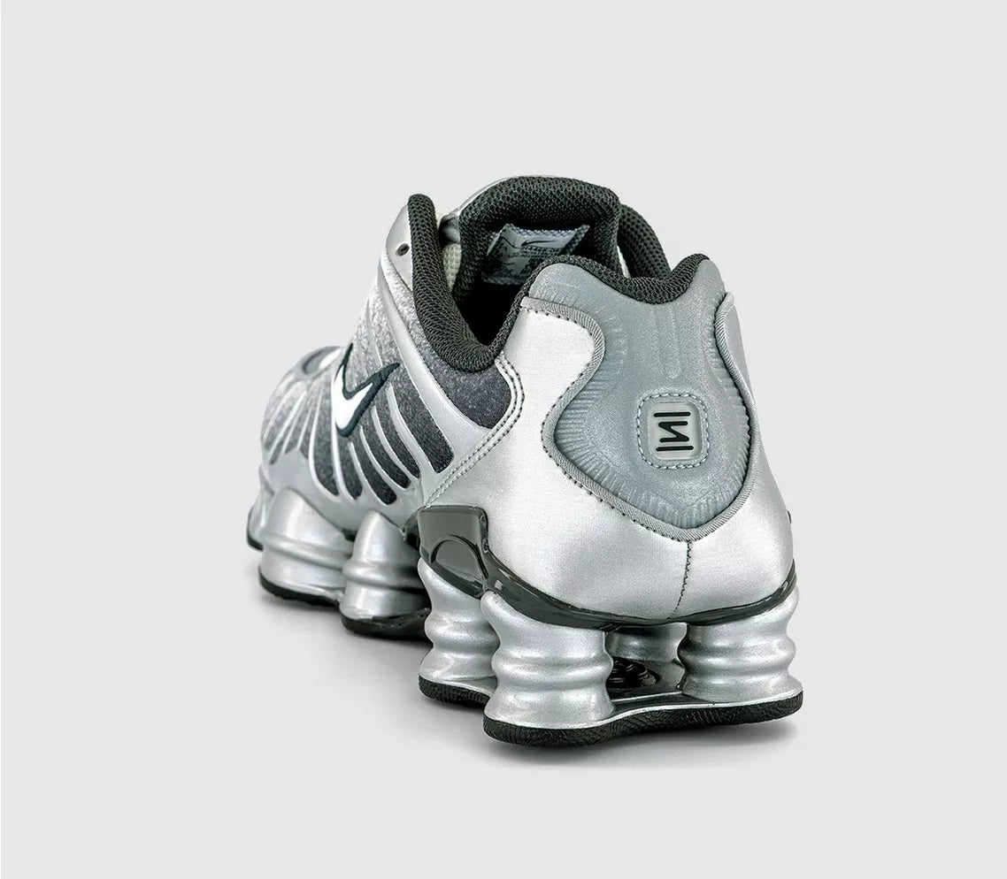 Nike Shox TL Unisex Trainers in Silver