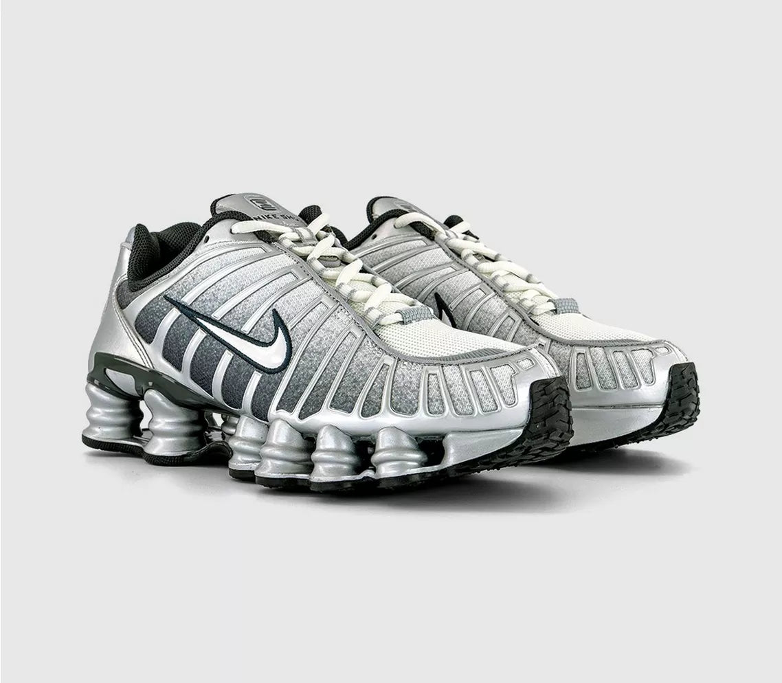 Nike Shox TL Unisex Trainers in Silver