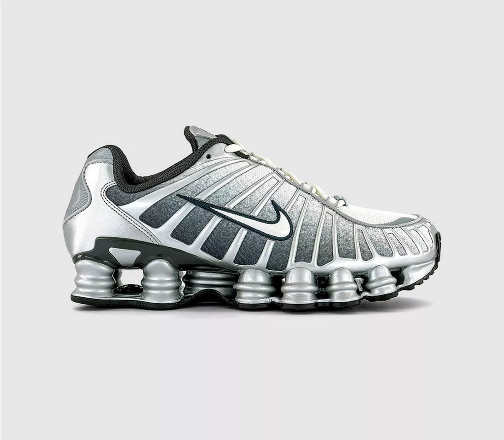 Nike Shox TL Unisex Trainers in Silver