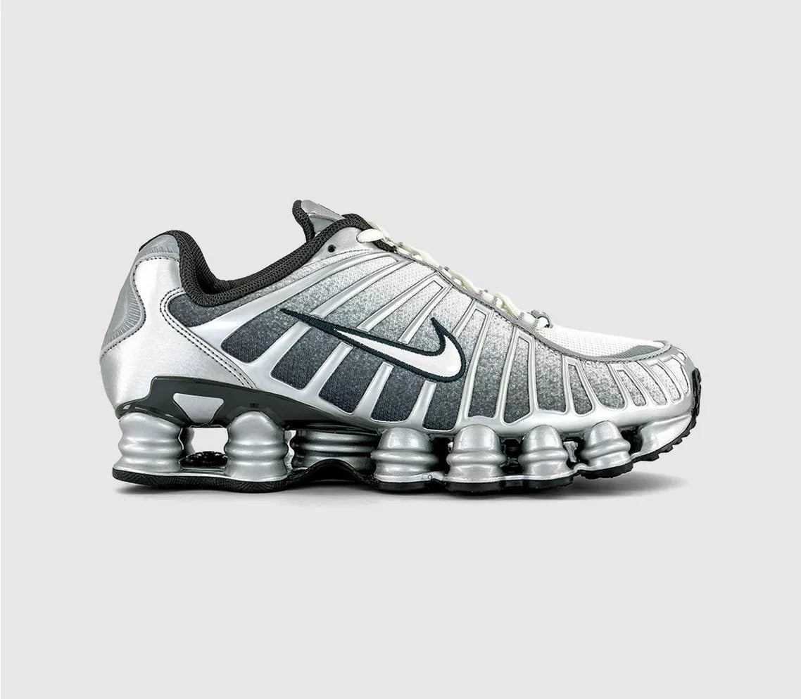Nike Shox TL Unisex Trainers in Silver