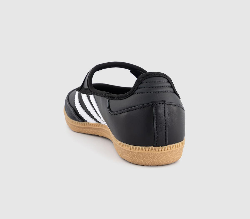Adidas Samba Jane Ballet Trainers in White and Carbon Black