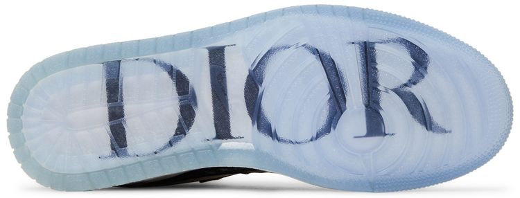 Dior x Air Jordan 1 High Trainers in Wolf Grey and Sail