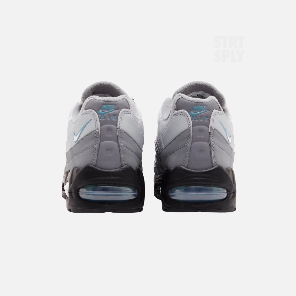 Nike Air Max 95 Trainers in Cool Grey and Mineral Teal