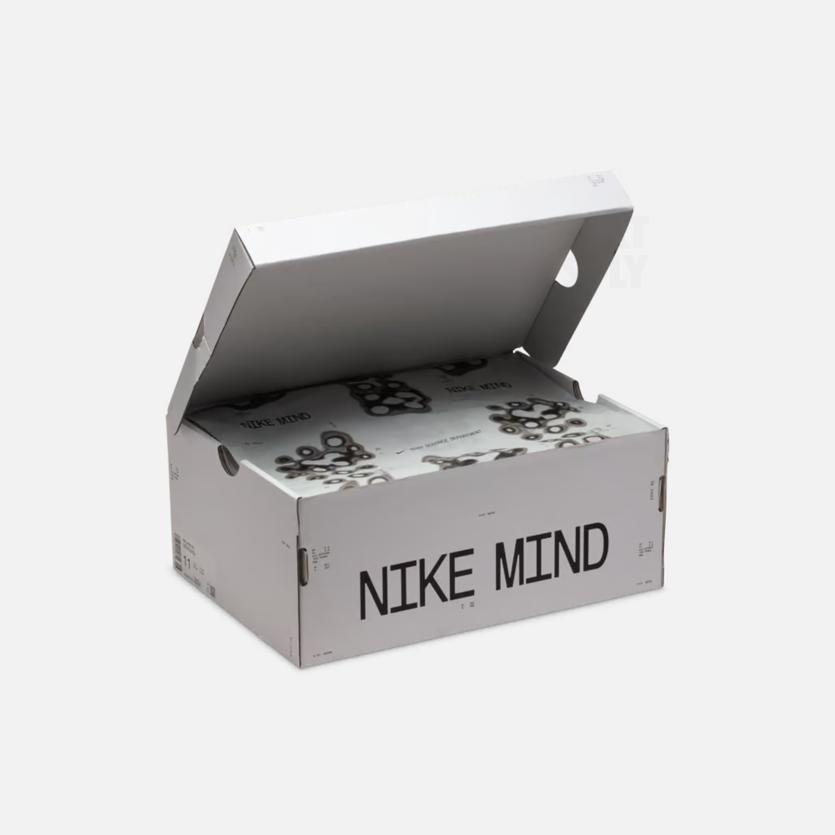 Nike Mind 001 Mule in White and Speed Red