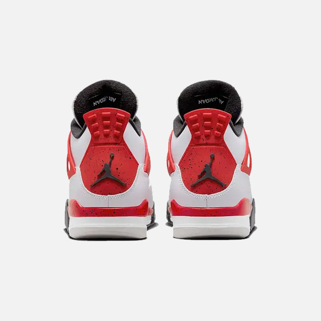 Air Jordan 4 Retro Red Cement Trainers in White