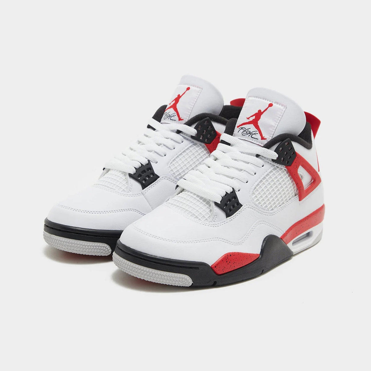 Air Jordan 4 Retro Red Cement Trainers in White