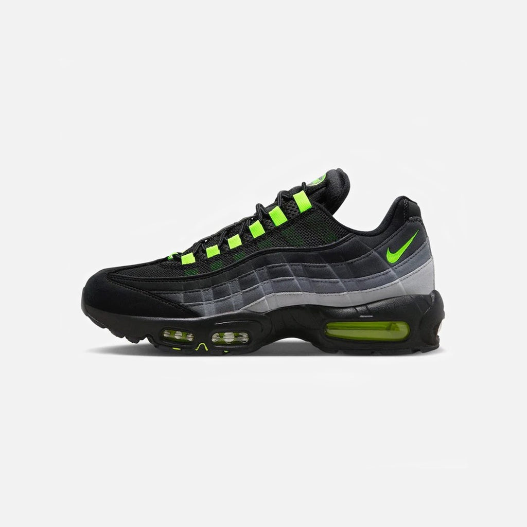 Nike Air Max 95 Reverse Neon Trainers in Grey and Black