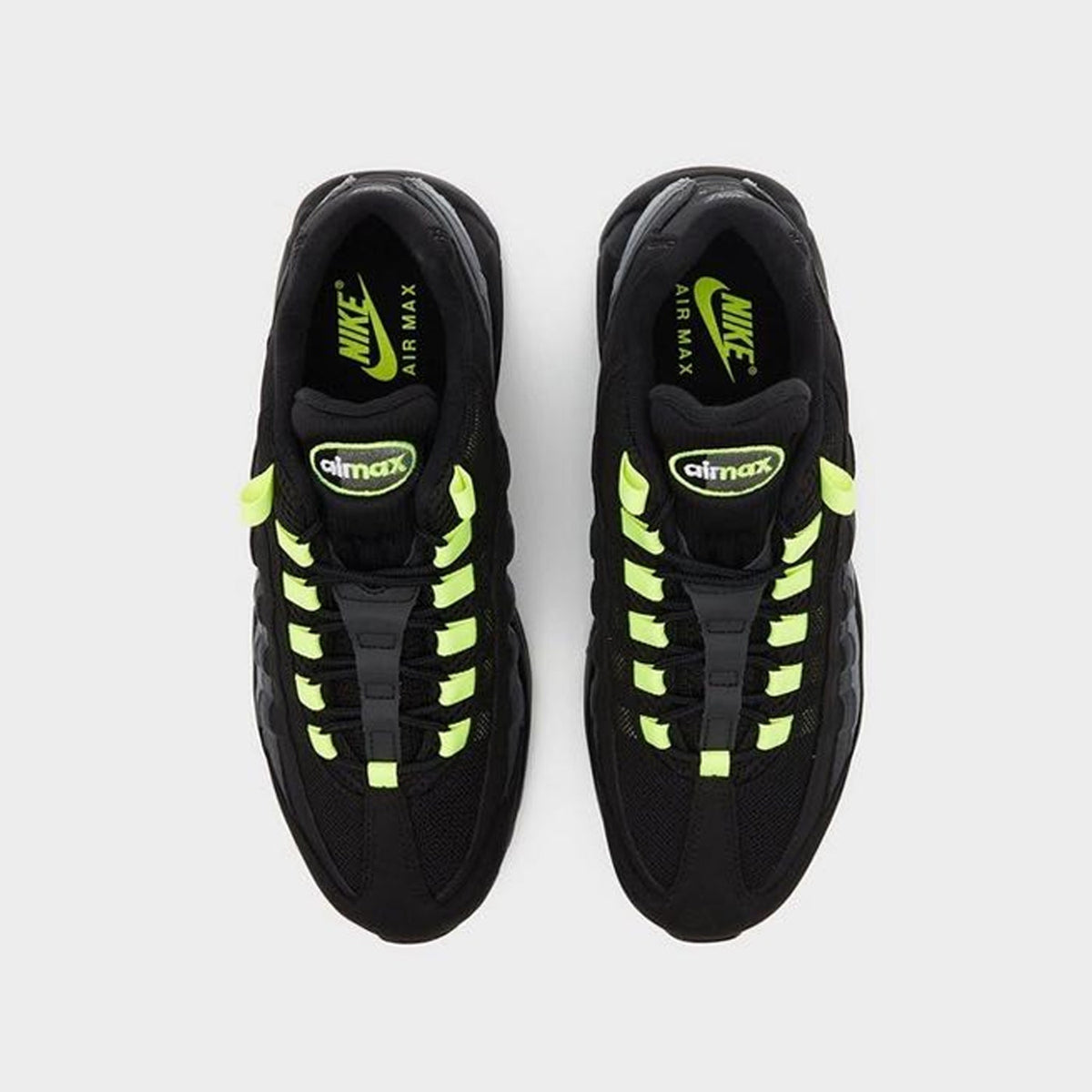 Nike Air Max 95 Reverse Neon Trainers in Grey and Black