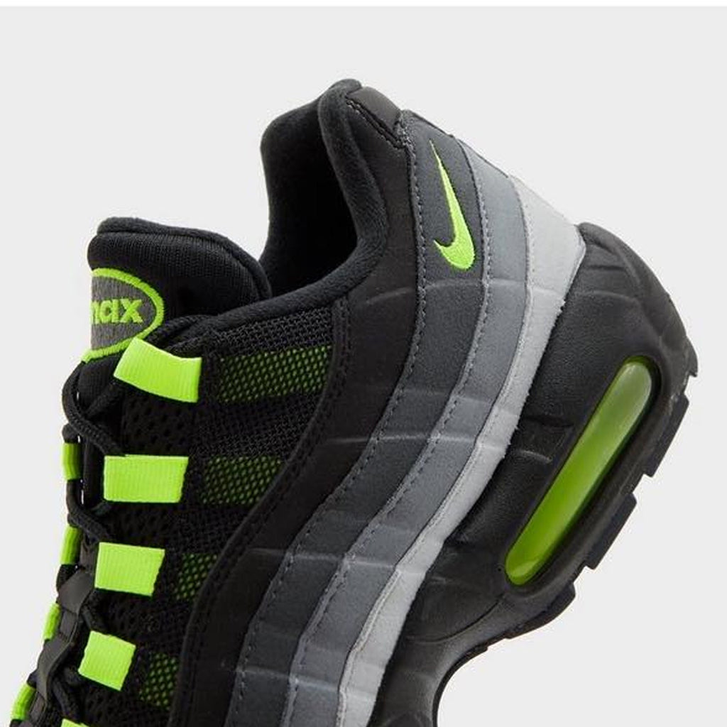 Nike Air Max 95 Reverse Neon Trainers in Grey and Black