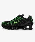 Nike Shox TL Unisex Trainers in Black and Green