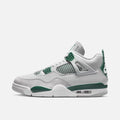 Air Jordan 4 Retro Trainers in White and Oxidised Green
