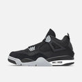 Air Jordan 4 Retro Trainers in Black Canvas