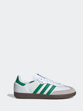 Adidas Originals Samba OG Trainers in White and Green