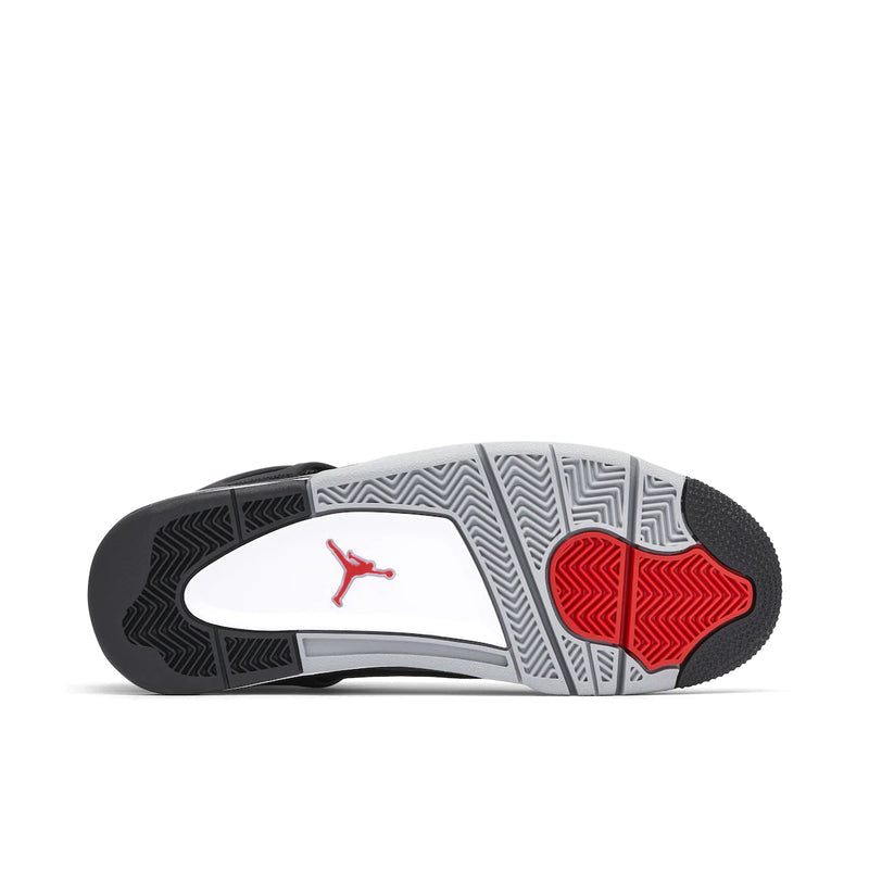 Air Jordan 4 Retro Trainers in Black Canvas