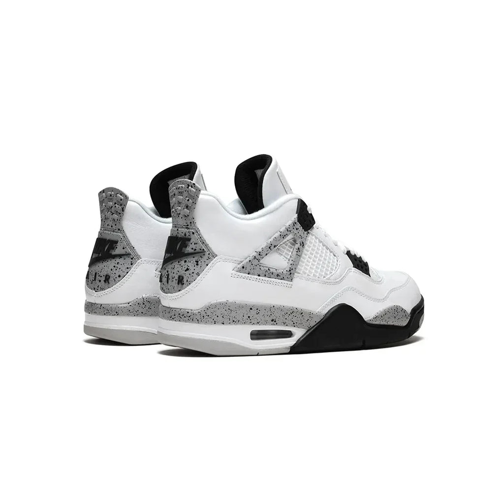 Air Jordan 4 Retro Trainers in White Cement
