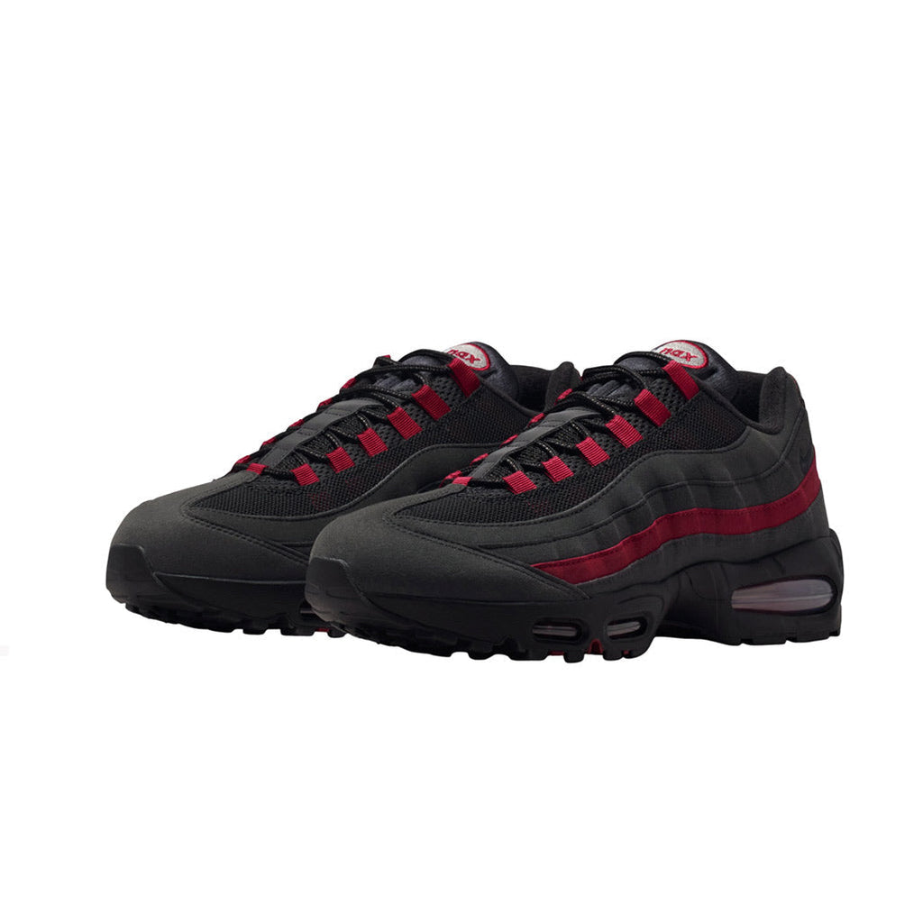 Nike Air Max 95 OG Big Bubble Trainers in Black Crimson Grey