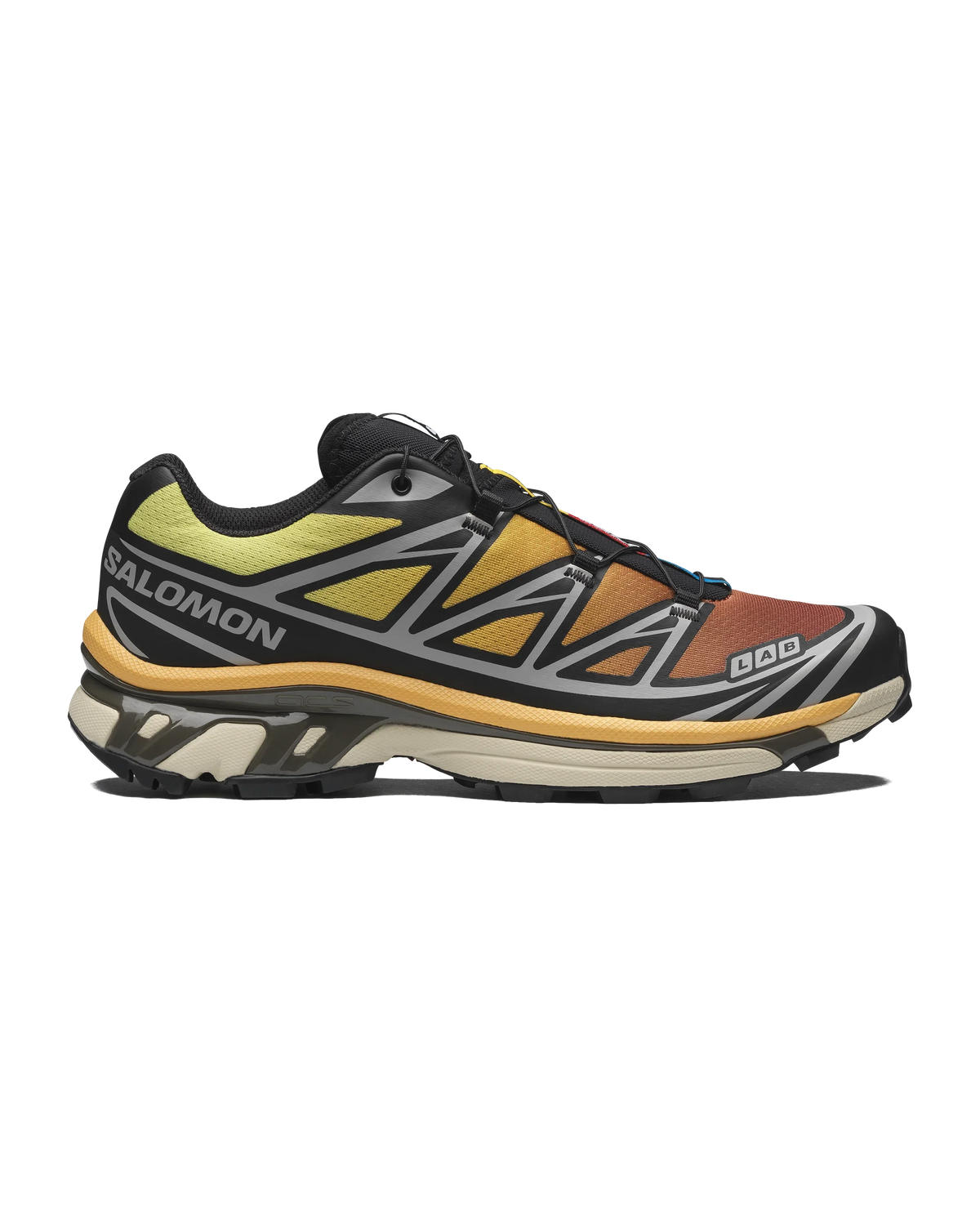 Salomon XT-6 Trainers in Black and Orange