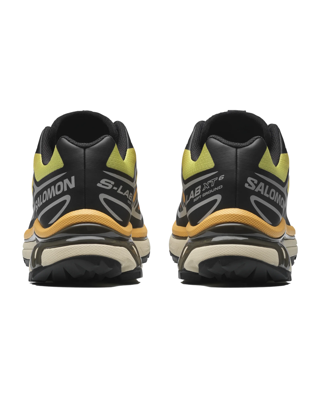 Salomon XT-6 Trainers in Black and Orange