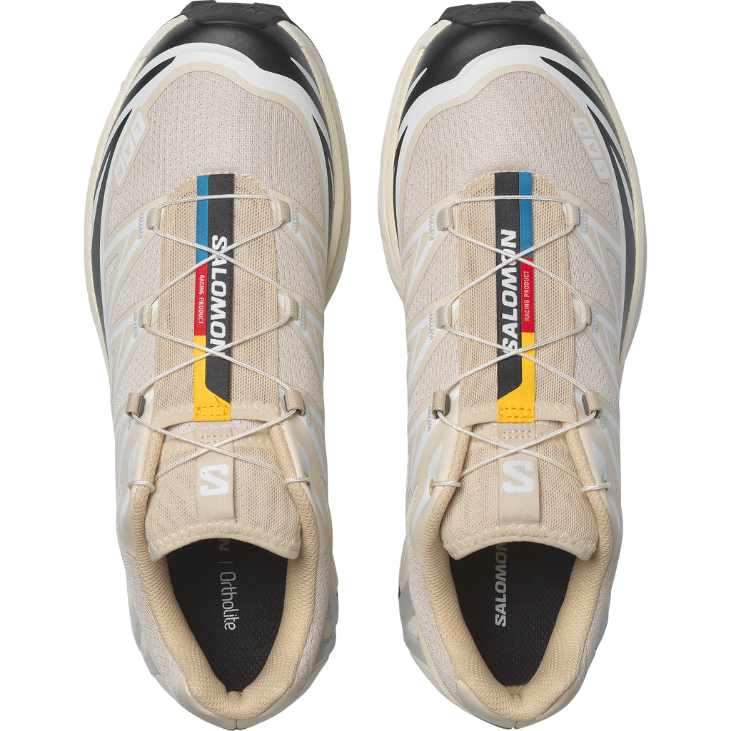Salomon XT-6 Unisex Trainers in Rainy Day, Black and White