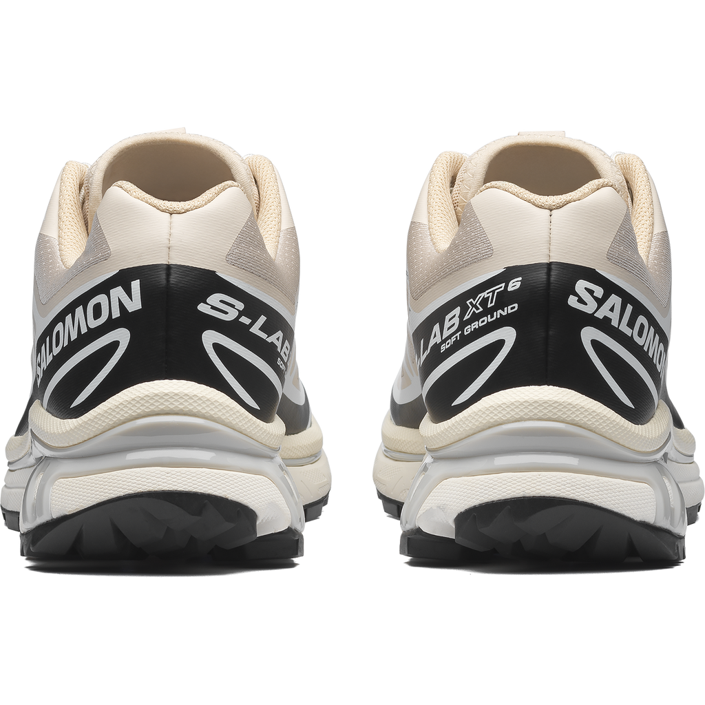 Salomon XT-6 Unisex Trainers in Rainy Day, Black and White