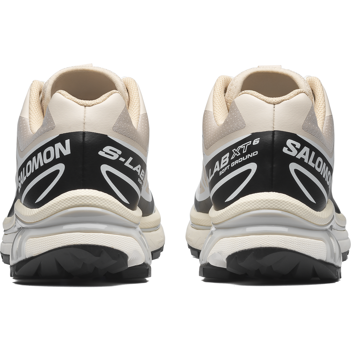 Salomon XT-6 Unisex Trainers in Rainy Day, Black and White