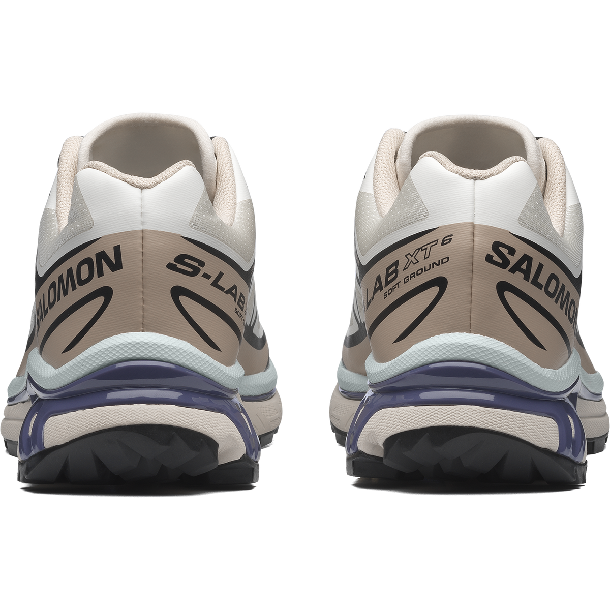 Salomon XT-6 Unisex Trainers in Vanilla Ice and Black