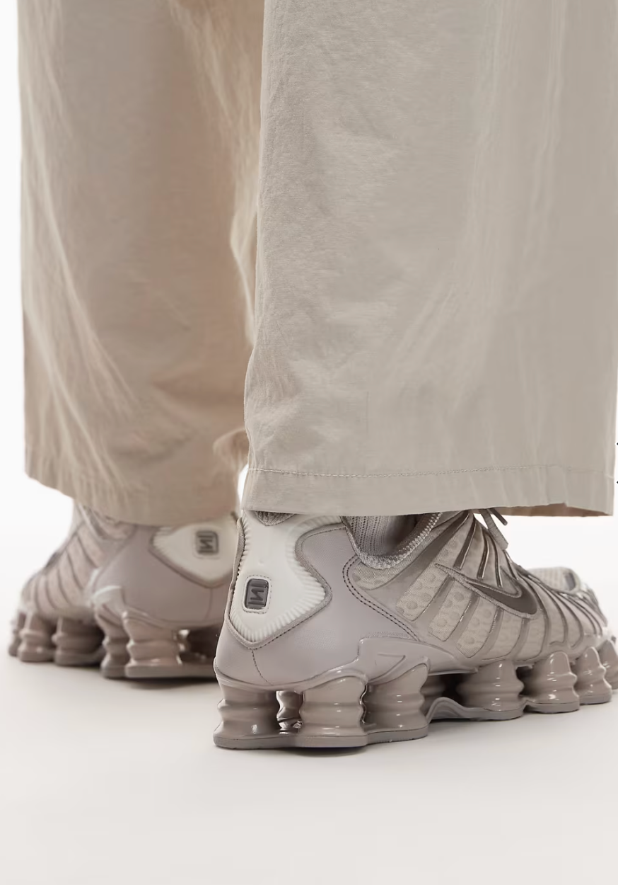 Nike Shox TL Trainers in Beige