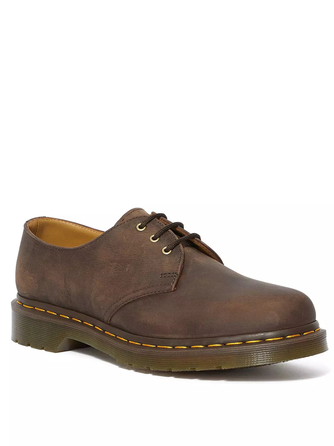 Dr Martens 1461 3-Eye Oxford Shoes in Dark Brown Crazy Horse