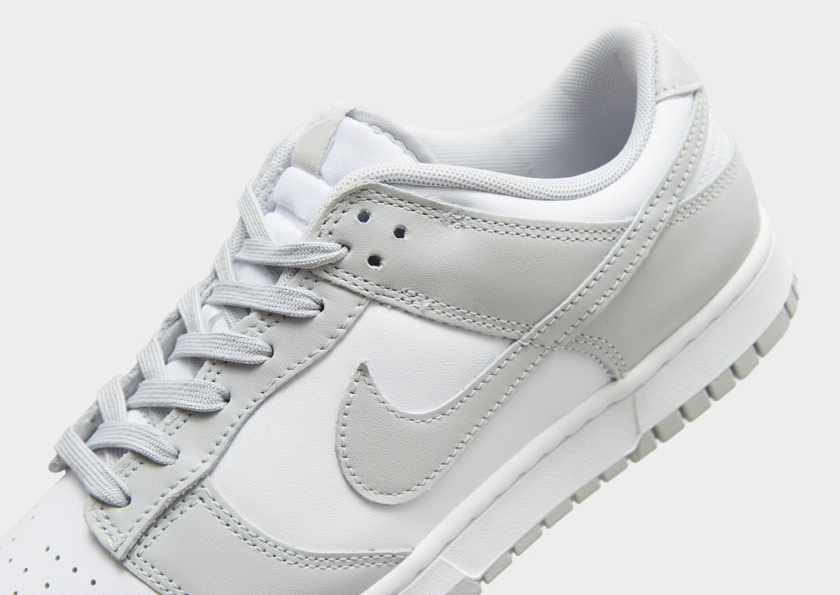 Nike Dunk Low Trainers in White and Grey Fog