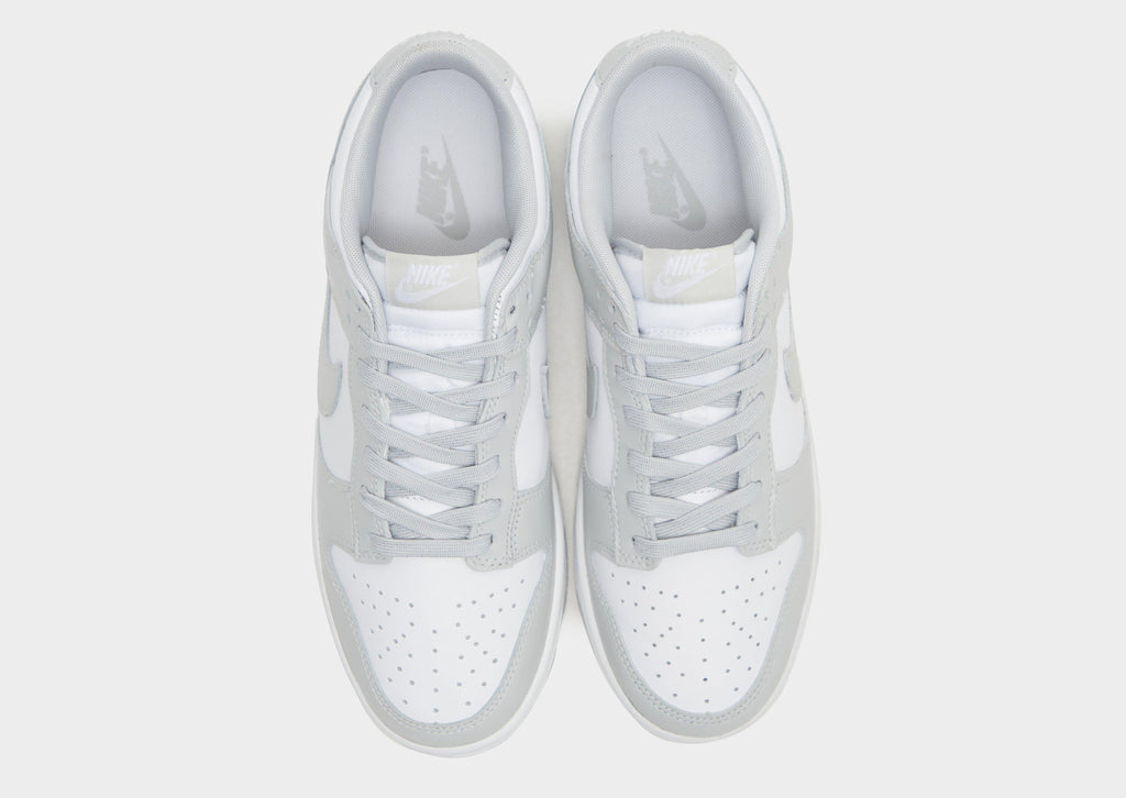Nike Dunk Low Trainers in White and Grey Fog