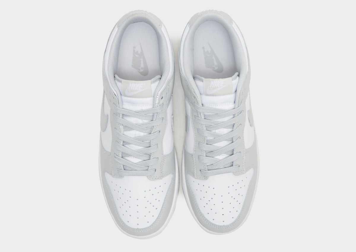 Nike Dunk Low Trainers in White and Grey Fog