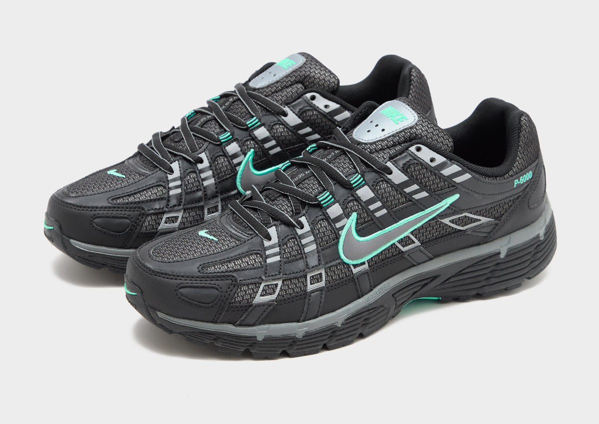 Nike P-6000 Trainers in Black/Grey/Hyper Turquoise