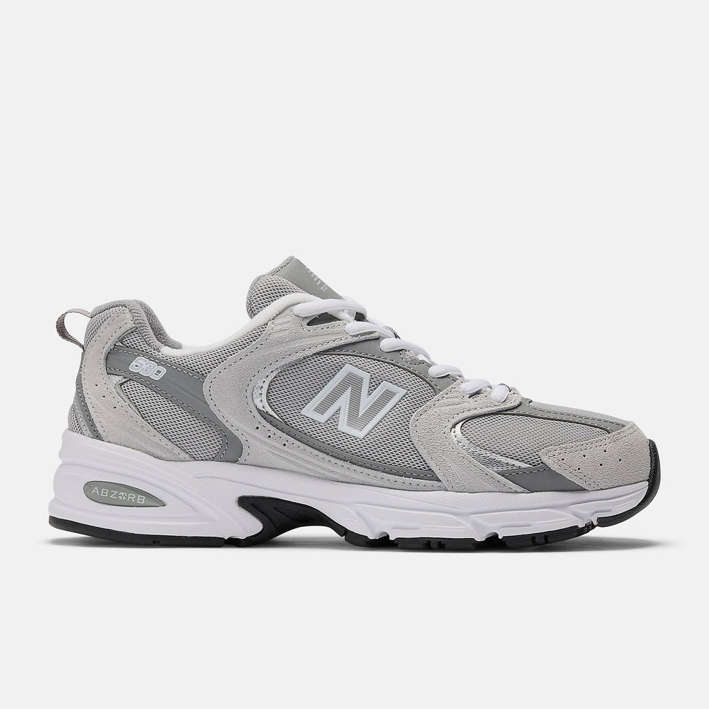 New Balance 530 in Raincloud with Shadow Grey and Silver Metallic
