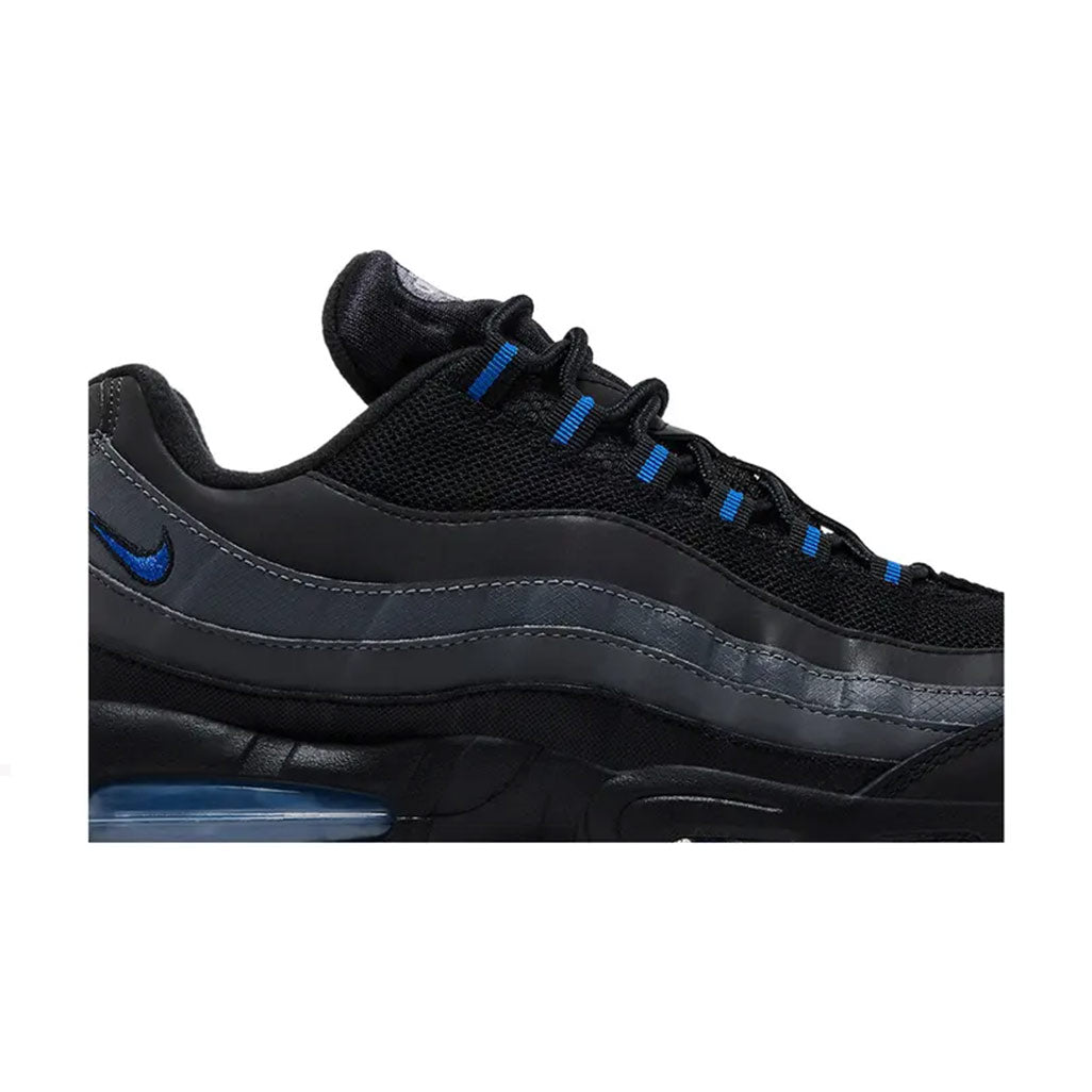 Nike Air Max 95 Big Bubble Trainers in Black and Game Royal